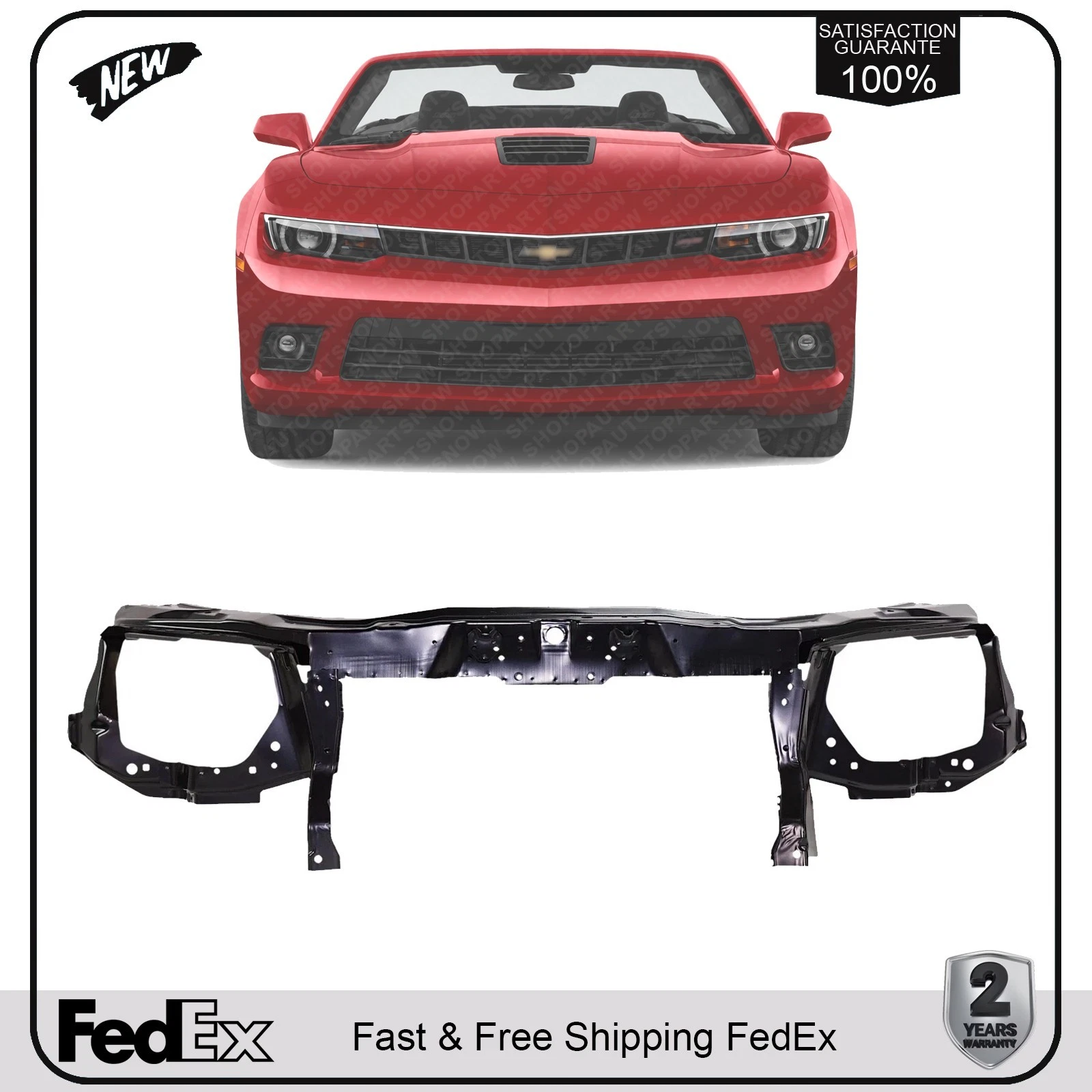 NEW Front Upper Radiator Support Tie Bar For 2010-2015 Chevrolet Camaro