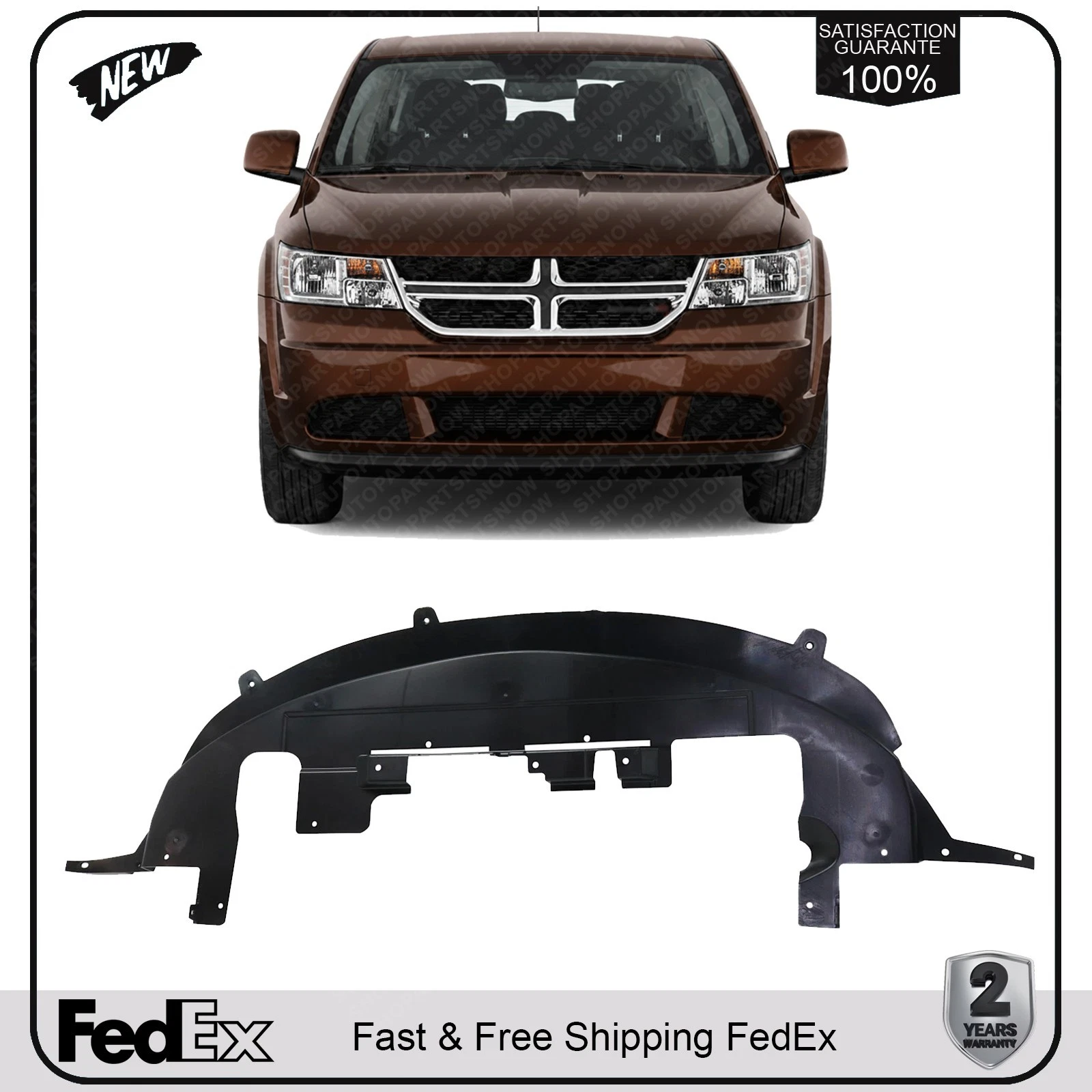 NEW Front Engine Splash Shield Under Cover For 2011-2020 Dodge Journey
