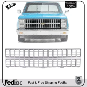 NEW Front Grille Argent Shell and Insert For 1981-1982 Chevrolet C/K Series