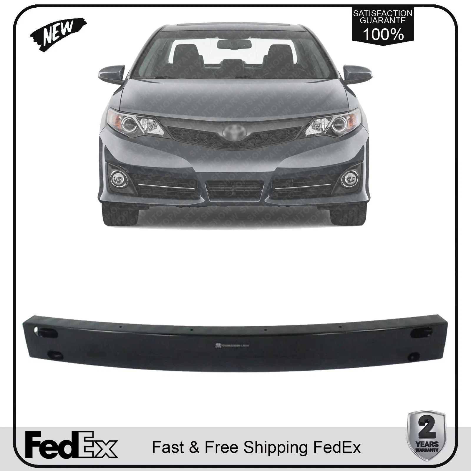 NEW Front Bumper Reinforcement Bar Steel For 2012-2014 Toyota Camry