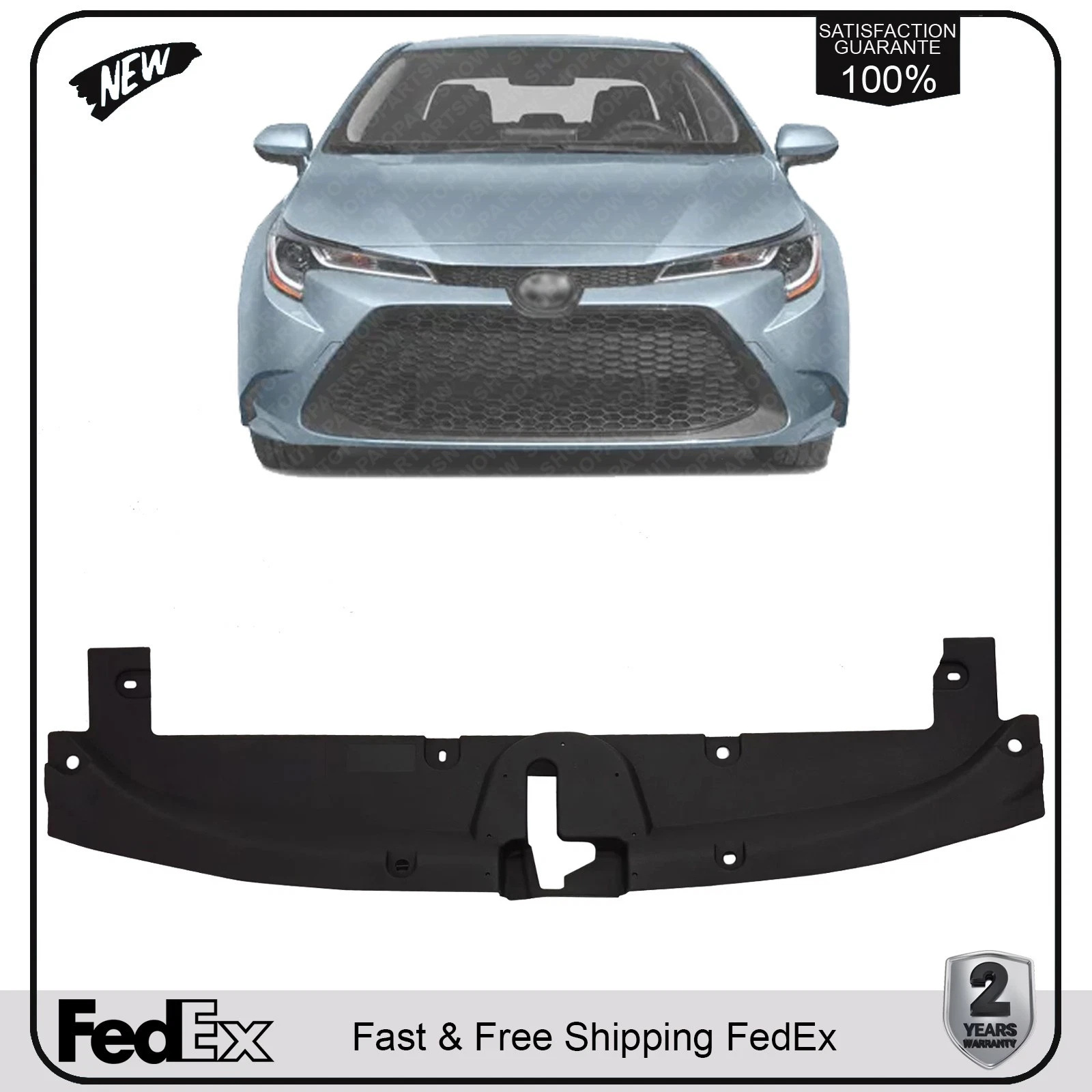 NEW Front Radiator Support Upper Cover For 2019-2021 Toyota Corolla