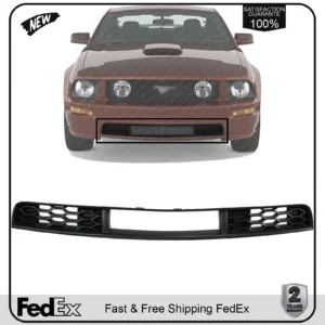 Front Bumper Lower Grille Textured For 2005-2009 Ford Mustang Base DeluxePremium