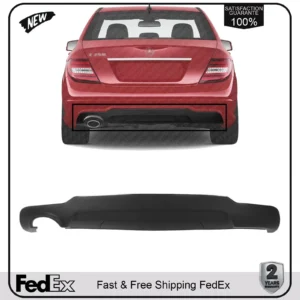Rear Lower Valance – Textured Finish – Premium replacement for a clean factory-style look Vehicle Compatibility – Fits Mercedes-Benz C250 (2012–2015) Durable Construction – Built to withstand road debris, weather, and daily driving conditions OEM-Style Fitment – Designed for precise alignment and easy installation Textured Surface Finish – Matches original factory styling for seamless appearance Direct Replacement Part – Ideal for replacing damaged or missing rear valance Enhances Rear-End Styling – Restores sporty and refined factory look