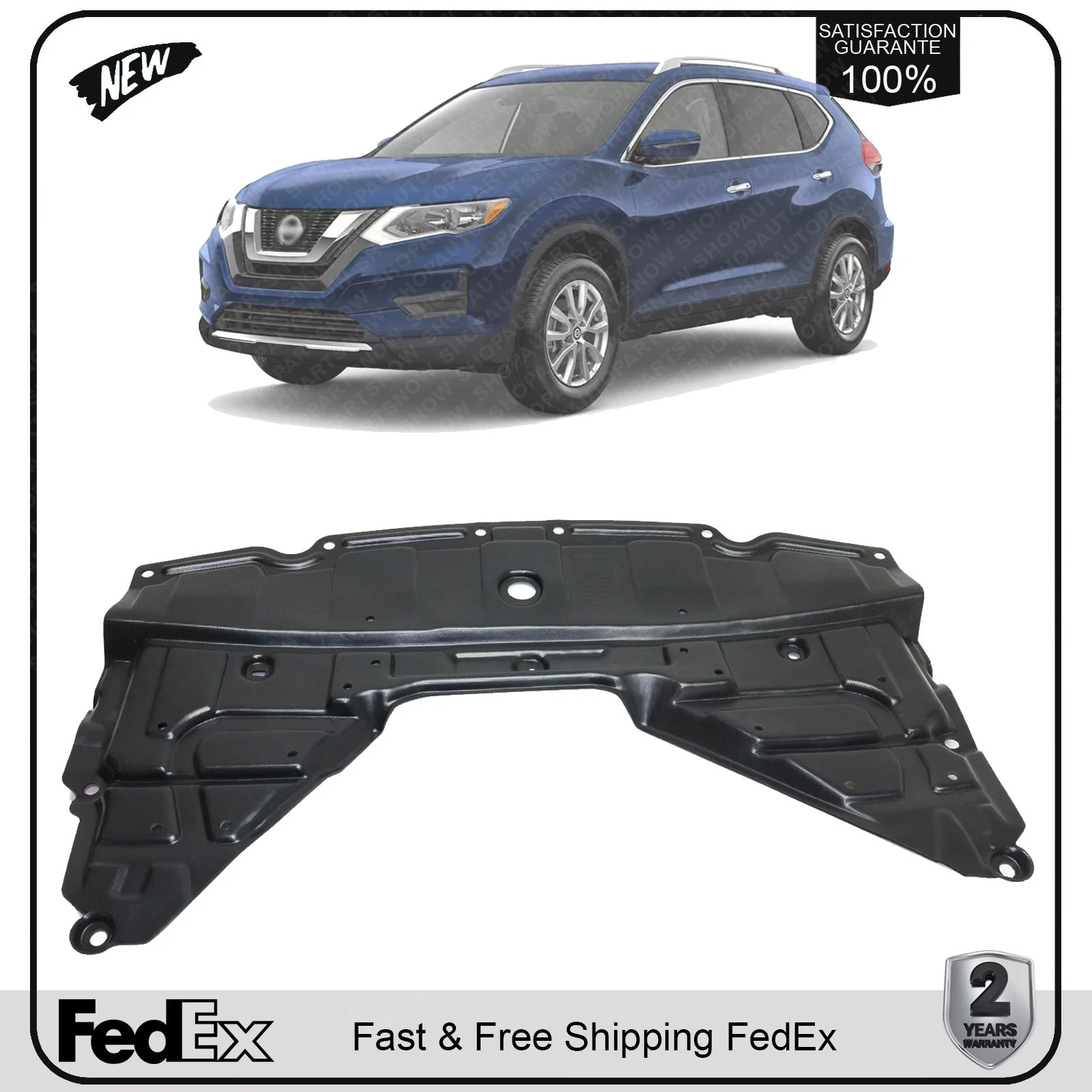 NEW Front Engine Splash Shield Under Cover For 2014-2019 Nissan Rogue