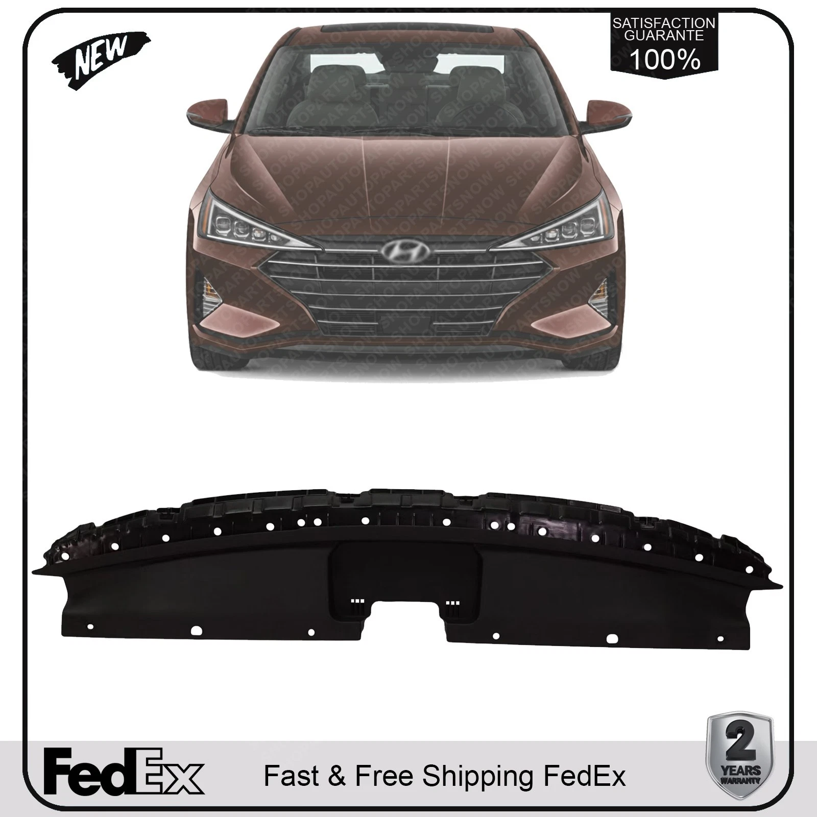NEW Front Upper Radiator Support Cover For 2019-2020 Hyundai Elantra Sedan