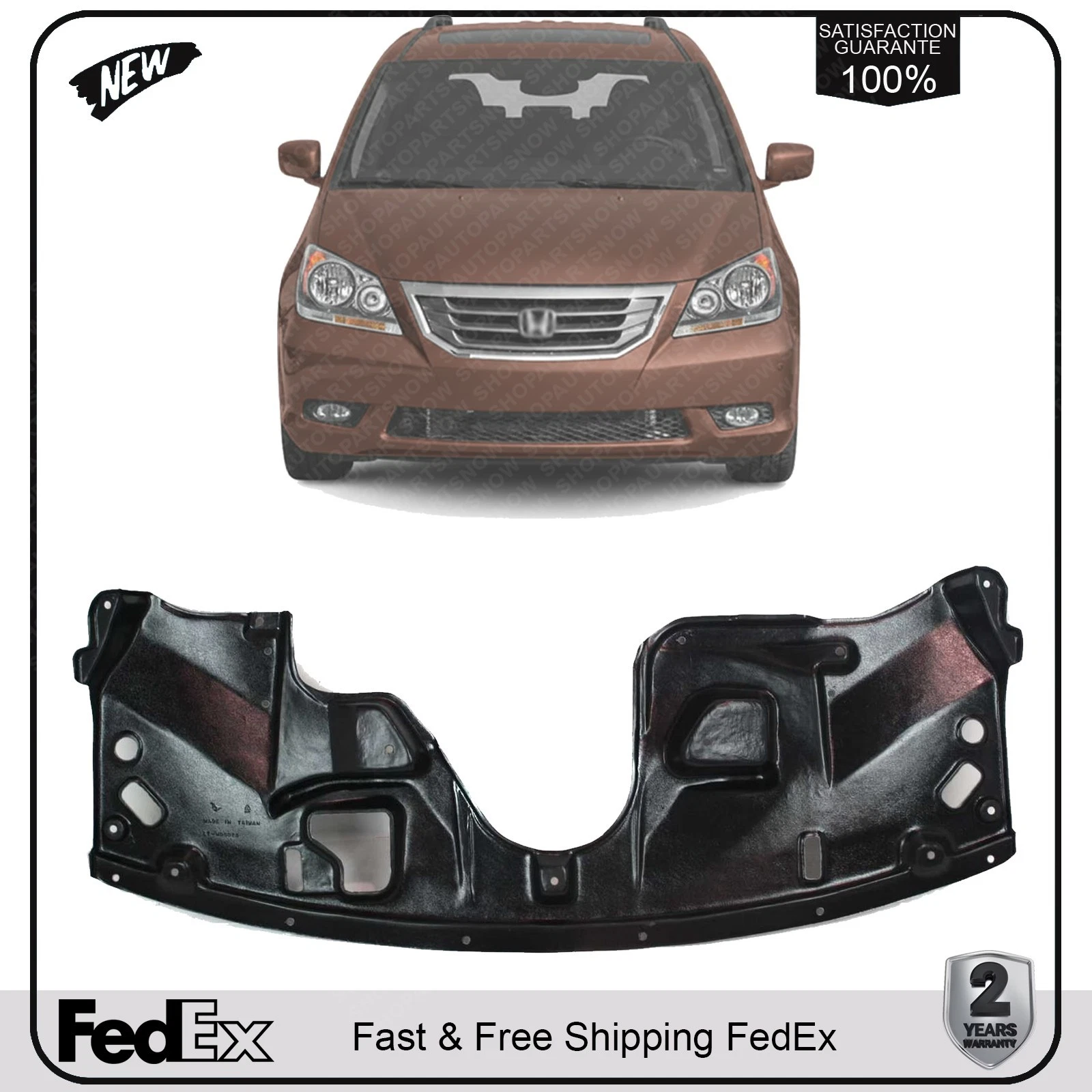 NEW Engine Splash Shield Under Cover For 2005-2010 Honda Odyssey 74111SHJA02