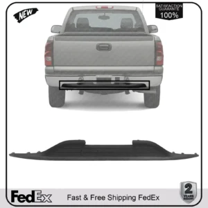 NEW Rear Bumper Center Step Pad Textured Plastic For 1999-2006 Chevrolet Silverado 1500 / 1999-2006 GMC Sierra 1500