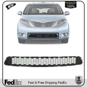 NEW Front Bumper Lower Grille Matte Dark Gray For 2011-2017 Toyota Sienna