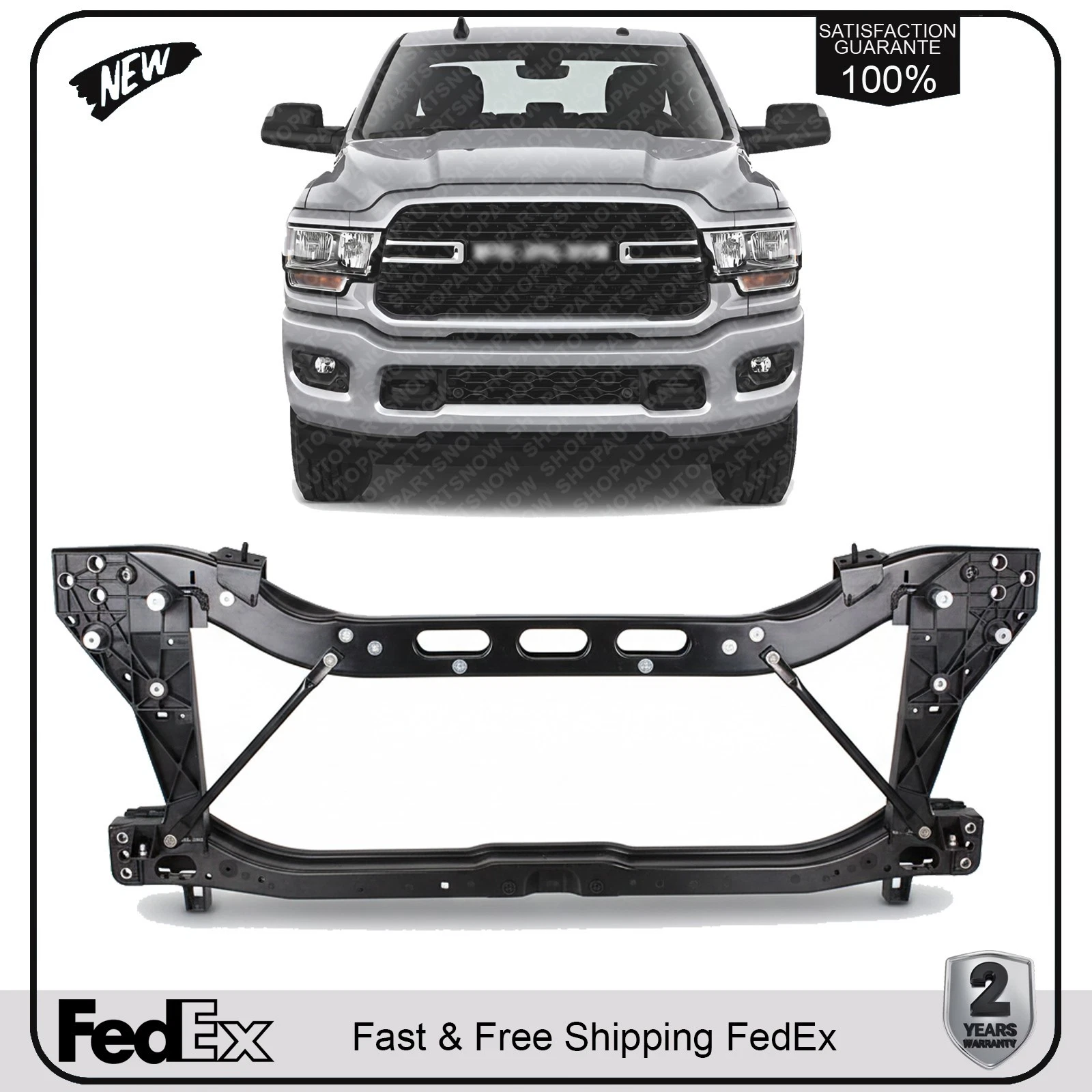 NEW Radiator Support Core For 2019-2024 Ram 2500 3500
