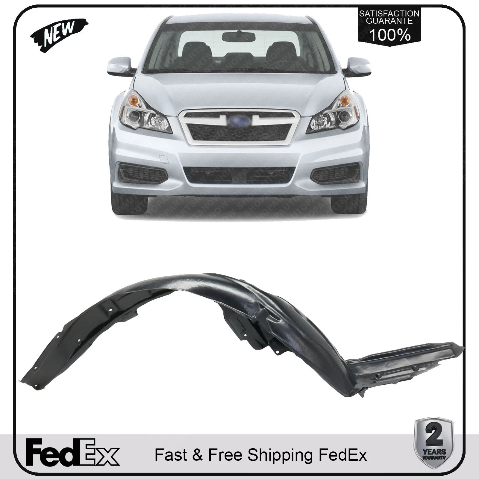 NEW Front Fender Liner Right Passenger Side For 2015-2017 Subaru Legacy